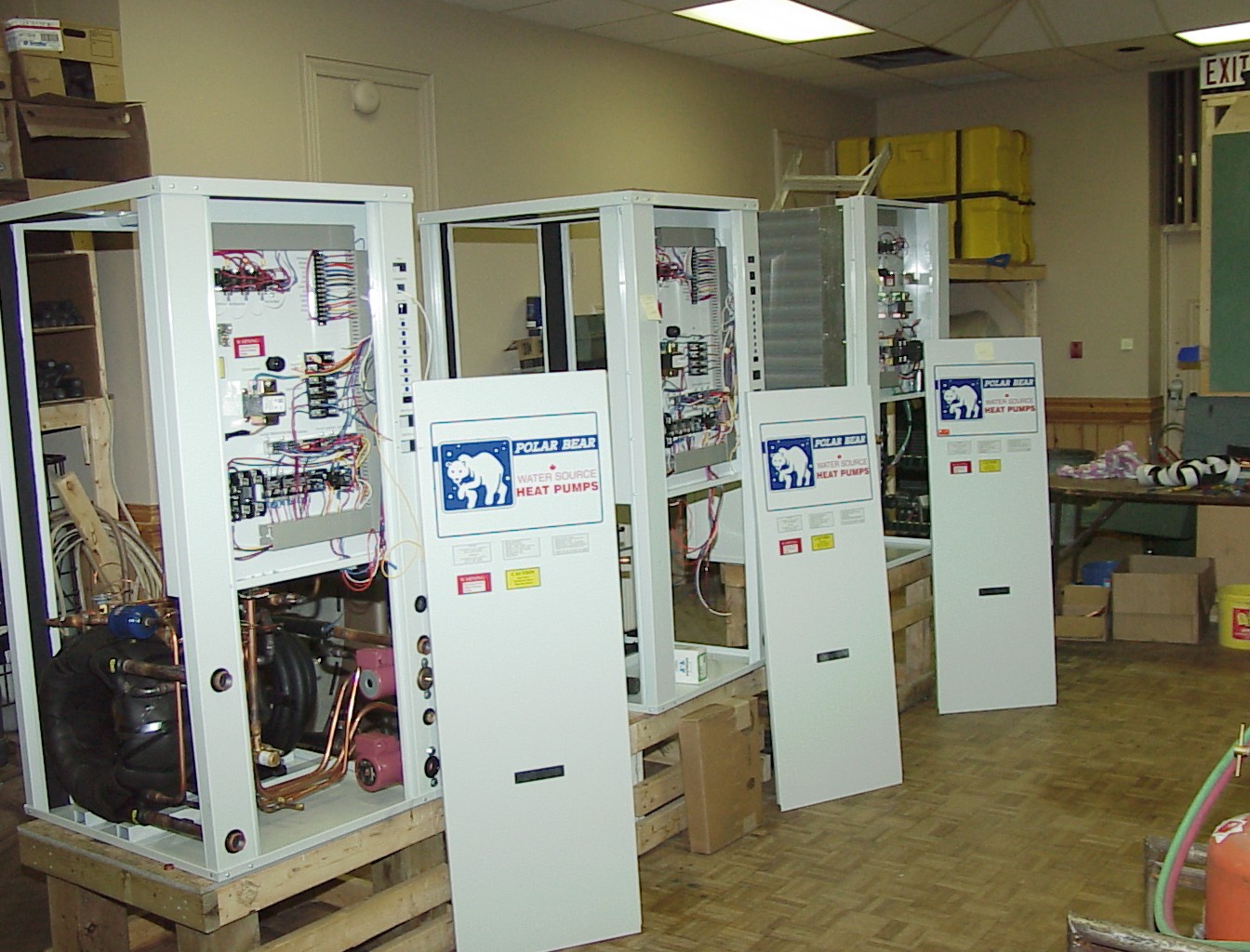 Three original manufacturer units in shop; exact model unconfirmed